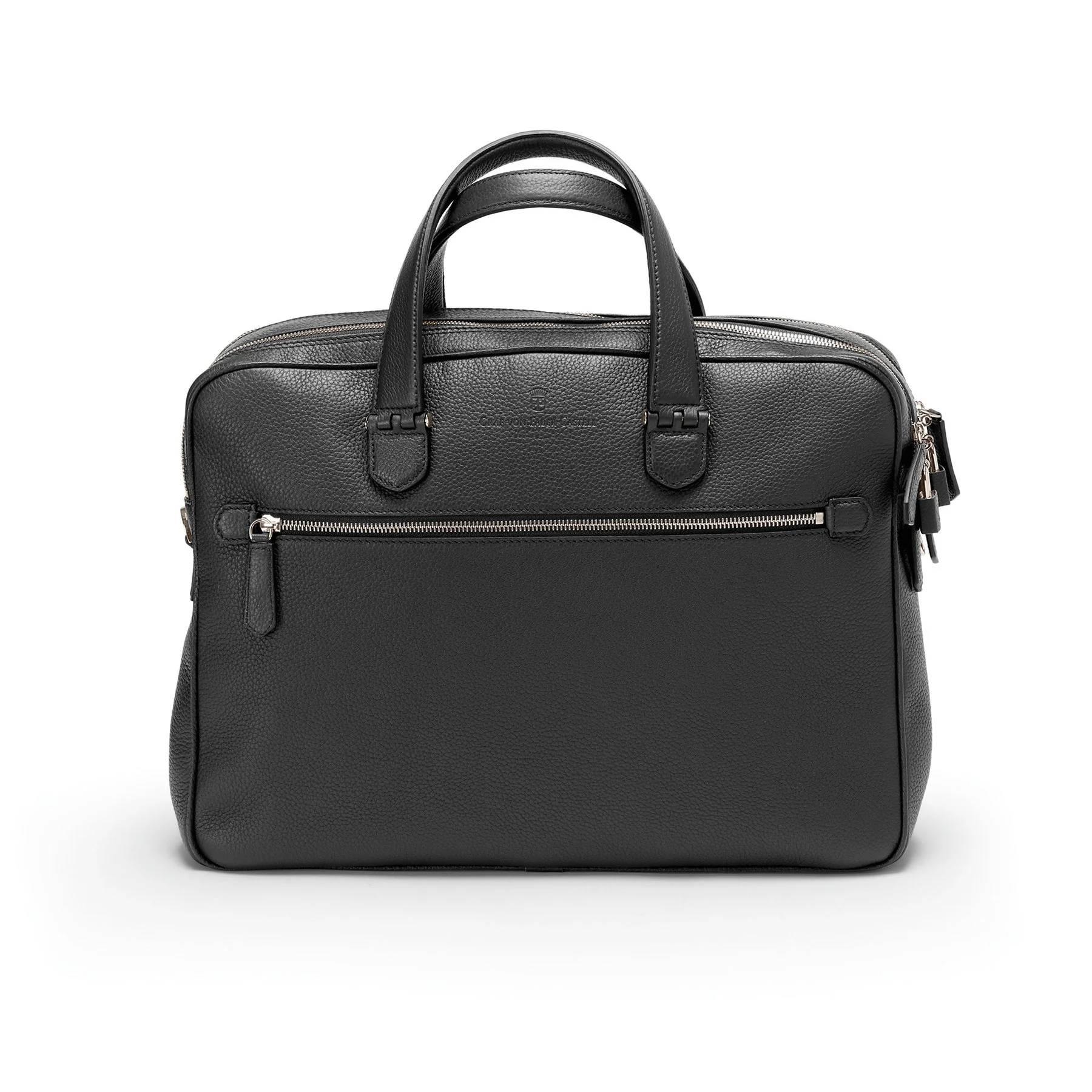 Graf von Faber-Castell Laptop and Document Bag Cashmere, with two compartments, leather, black