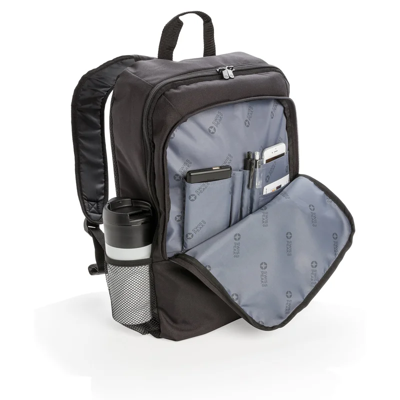 Swiss Peak Laptop Backpack Business, 17'', Black