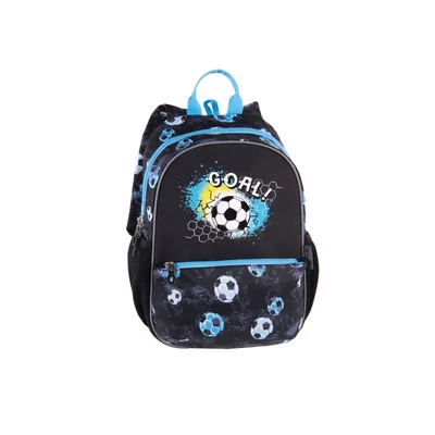 Pulse Backpack Junior Black Goal, black-blue