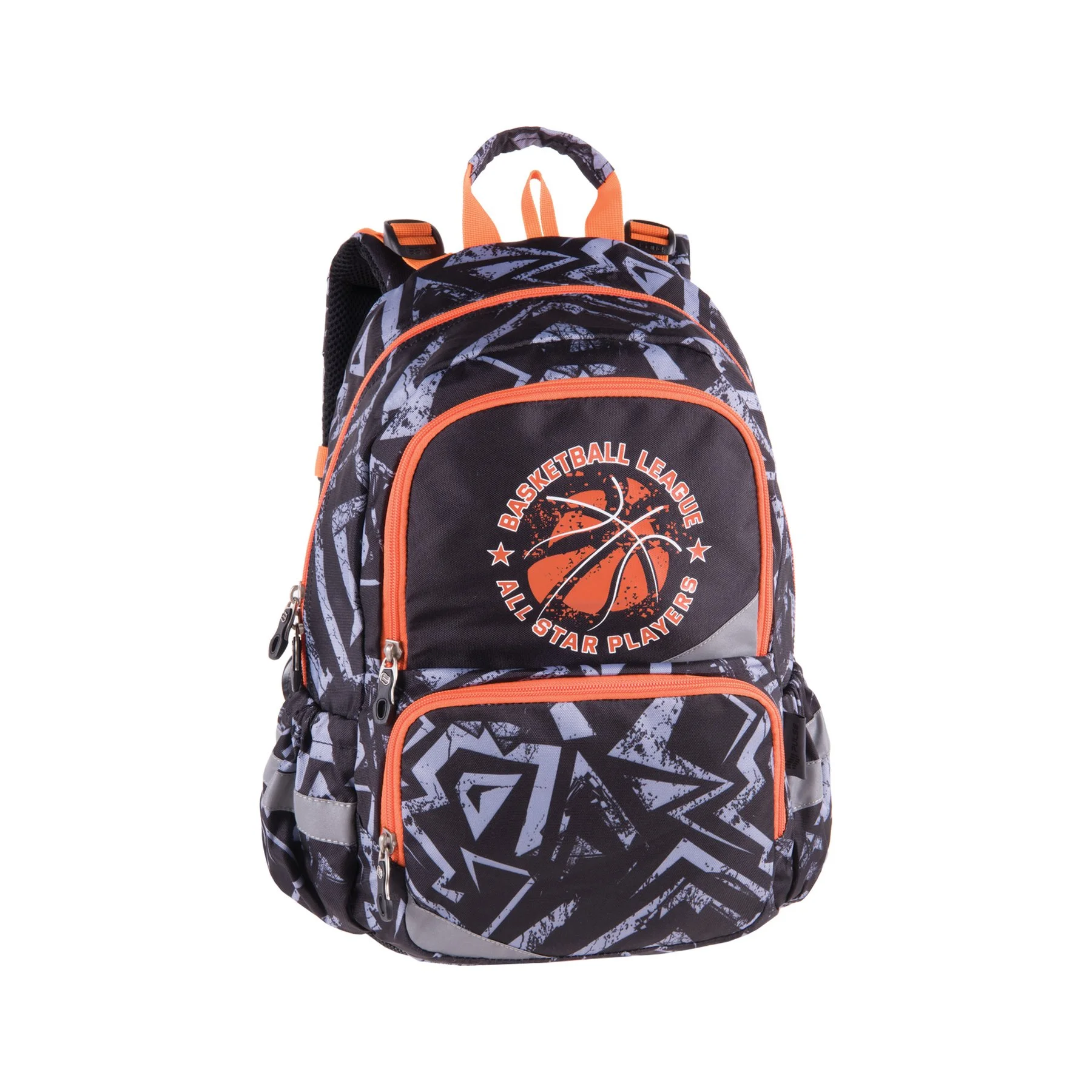 Pulse Backpack Anatomic Basketball League, black-orange