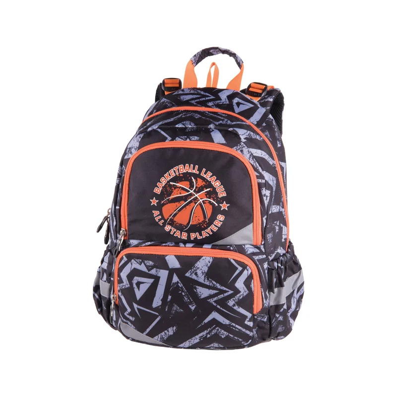 Pulse Backpack Anatomic Basketball League, black-orange
