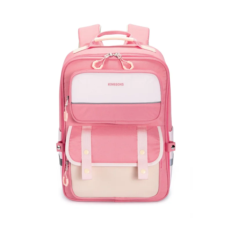 Kingsons Ergo Junior School Backpack, pink