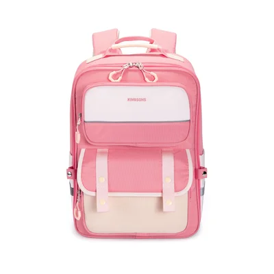 Kingsons Ergo Junior School Backpack, pink