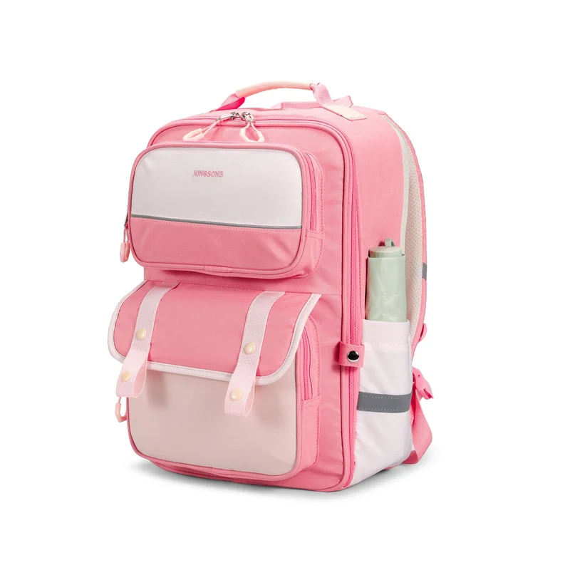 Kingsons Ergo Junior School Backpack, pink