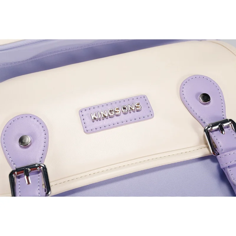Kingsons Safeback Junior School Backpack, purple