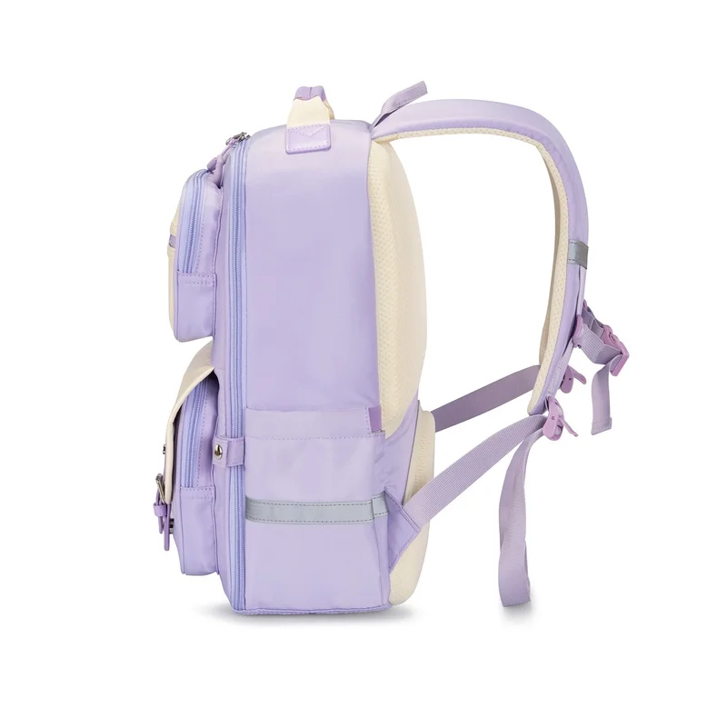 Kingsons Safeback Junior School Backpack, purple