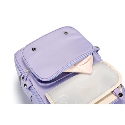 Kingsons Safeback Junior School Backpack, purple