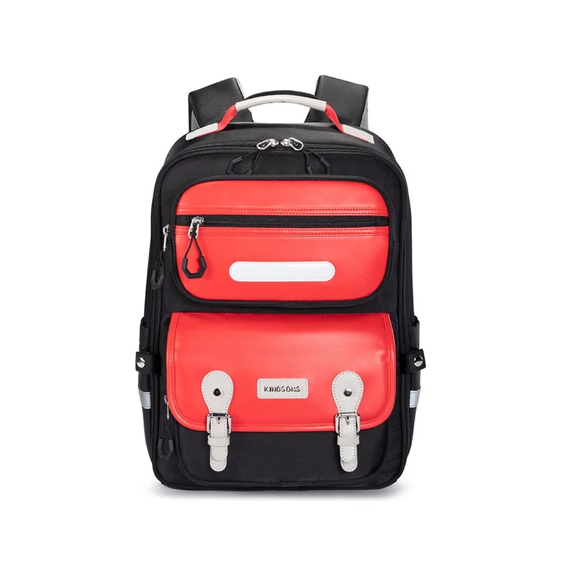 Kingsons Safeback Junior School Backpack, black