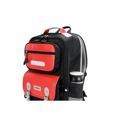 Kingsons Safeback Junior School Backpack, black