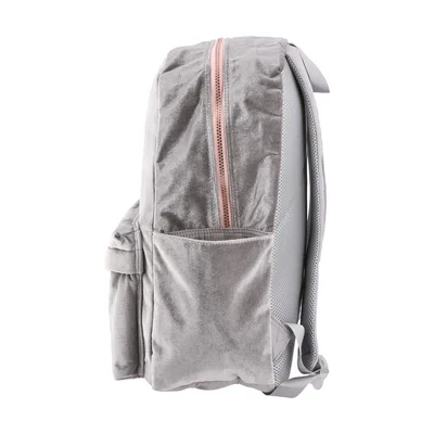 Play Pop Fashion Backpack, suede, grey