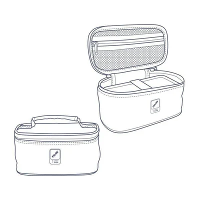 Milan Lunch bag 1918, with 1 box, dark blue