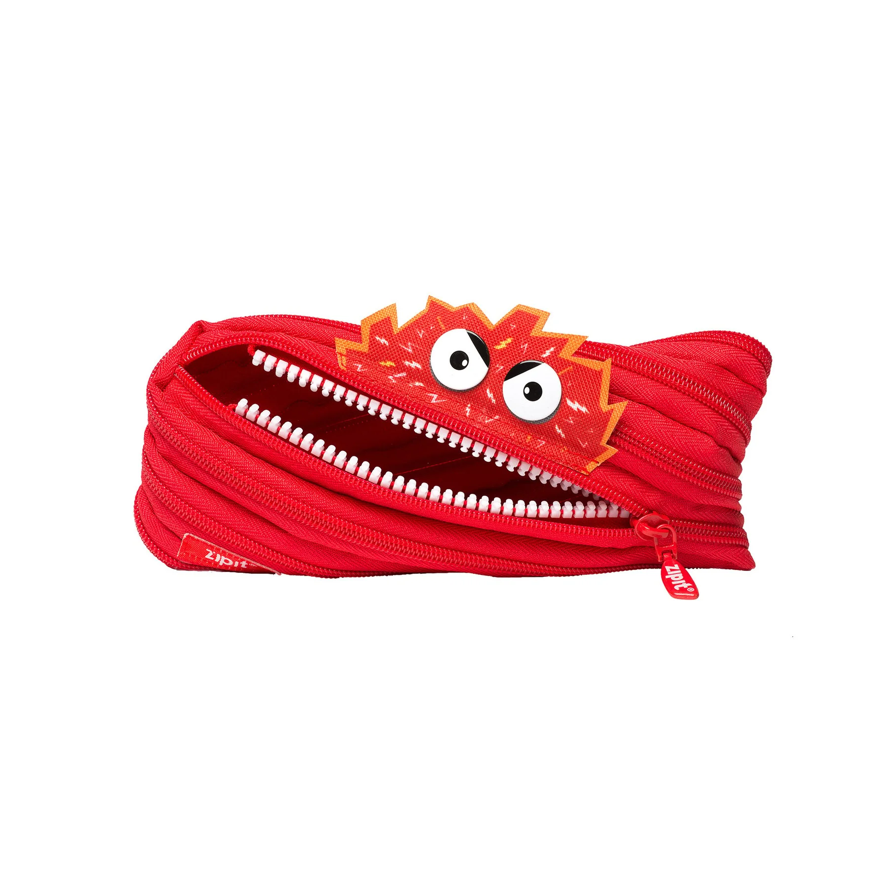 Zipit Pencil case Talking Monstars, medium, red
