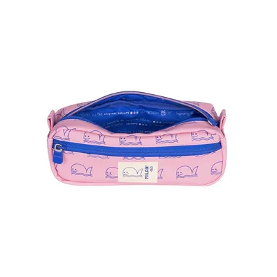 Milan Pencil case 460, 2 zippers, light pink