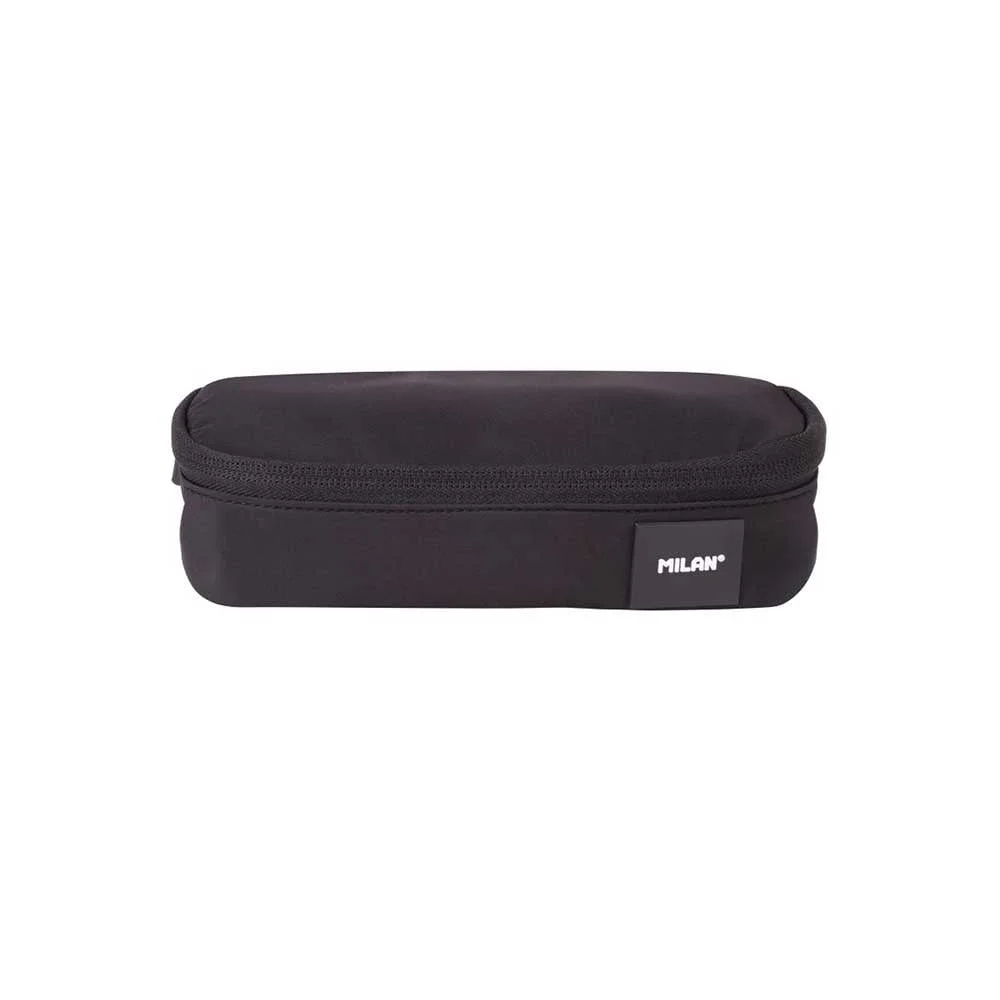 Milan Pencil Case Shadow, Oval, Black