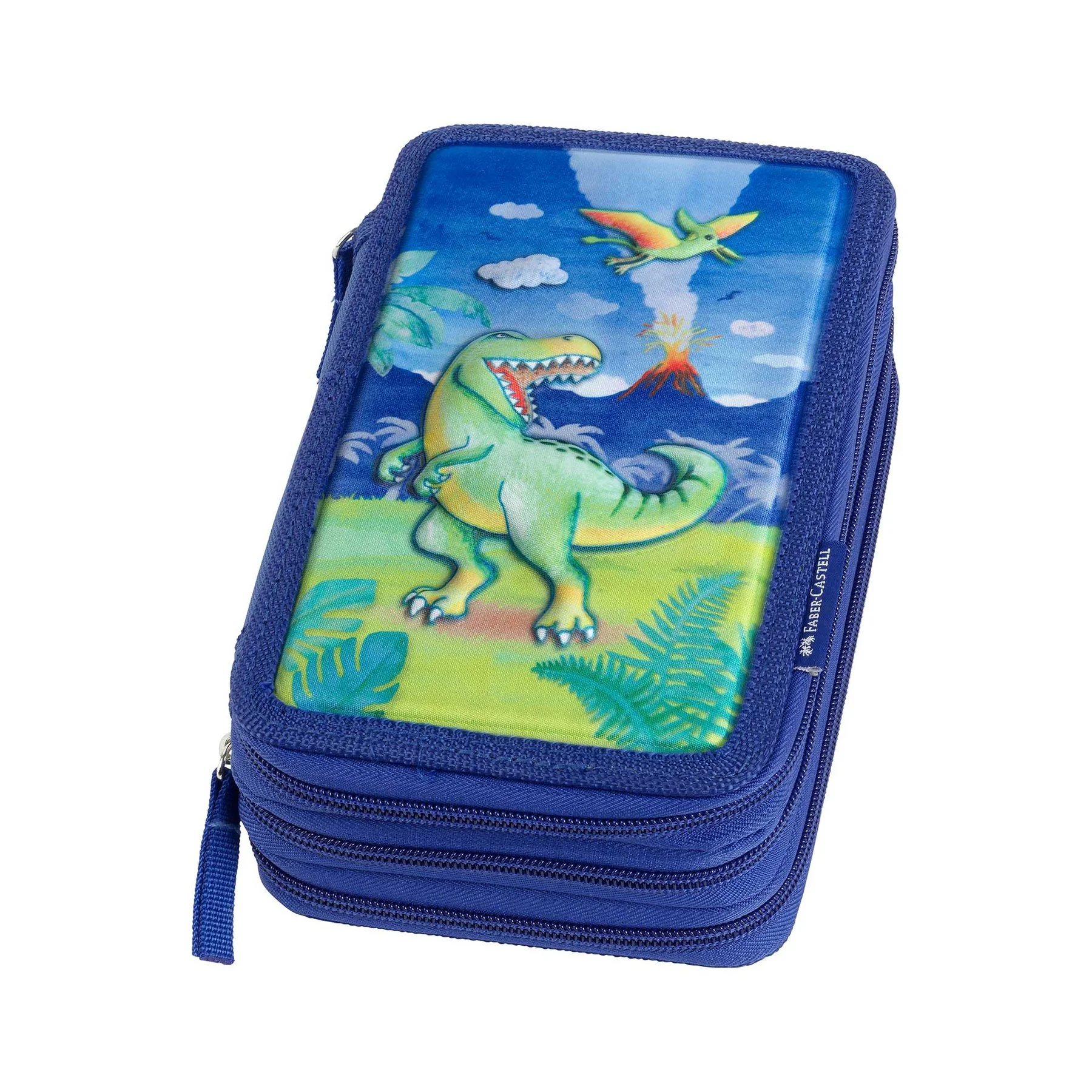 Faber-Castell Pencil Case Dinosaur, with 3 zippers