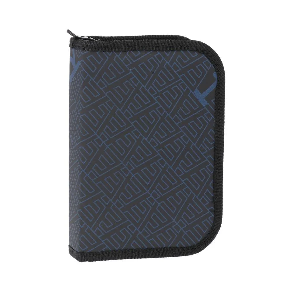 Statovac Decker Pencil Case, single zipper, filled, black