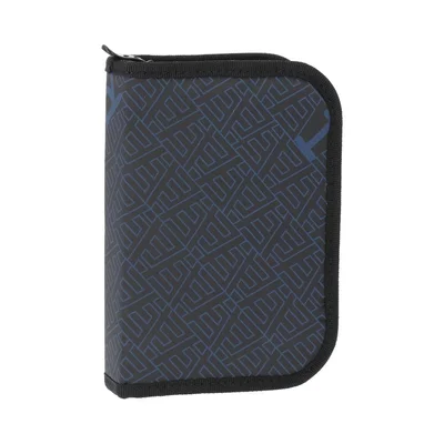 Statovac Decker Pencil Case, single zipper, filled, black