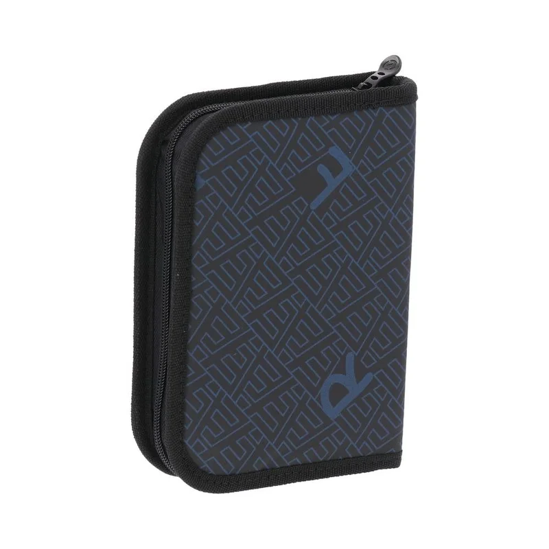 Statovac Decker Pencil Case, single zipper, filled, black