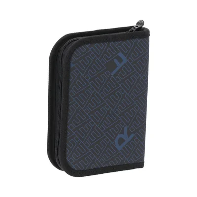 Statovac Decker Pencil Case, single zipper, filled, black