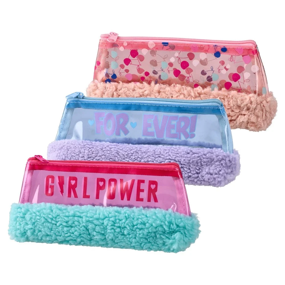 Statovac Fancy 950 Pencil Case, single zipper, with plush, assorted