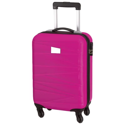 TOPS Suitcase for airplane Padua, with wheels, 55 x 35 x 20 cm, pink