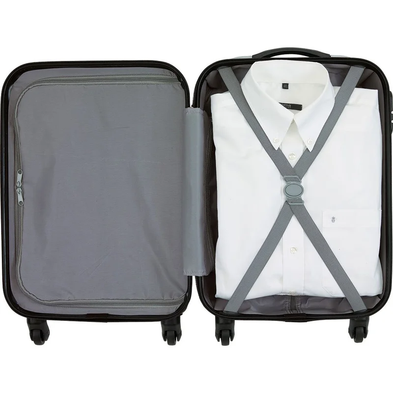 TOPS Suitcase for airplane Padua, with wheels, 55 x 35 x 20 cm, pink
