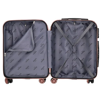 Empire Amsterdam Cabin Suitcase, ABS, rose gold