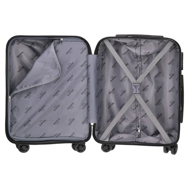 Empire Amsterdam Cabin Suitcase, ABS, black