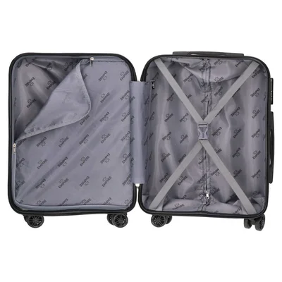 Empire Amsterdam Cabin Suitcase, ABS, black
