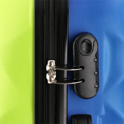 Empire Lyon Suitcase, Cabin, ABS, Yellow-Blue
