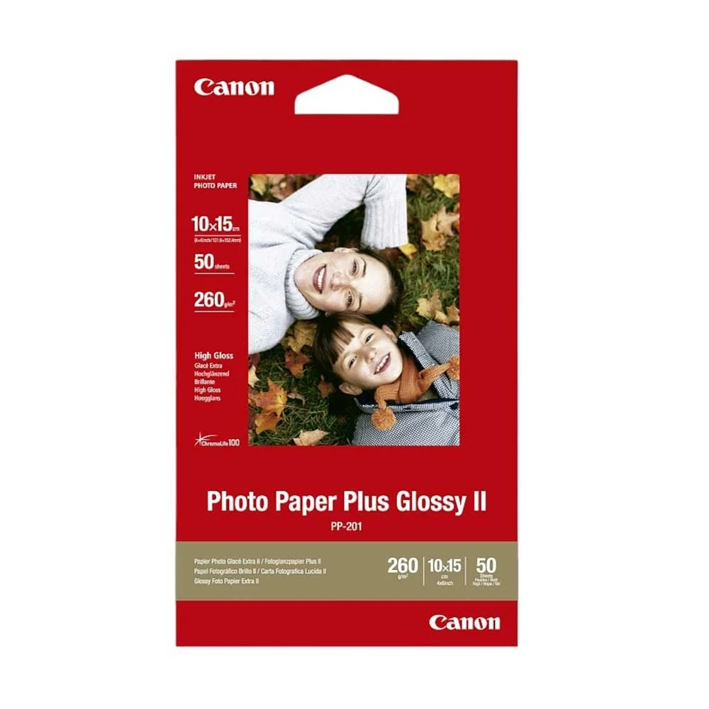 Photo paper Plus Glossy PP-201, 260 g/m2, 10 x 15 cm, 50 sheets