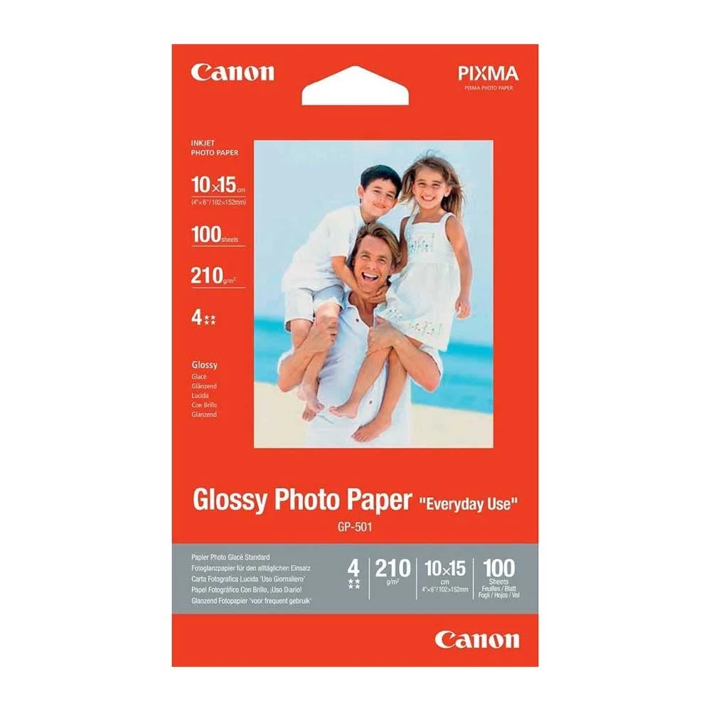 Photo Paper Glossy GP-501, 210 g/m?, 10 x 15 cm, 100 sheets