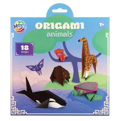 Moxy Origami Paper - Animals, 18 designs