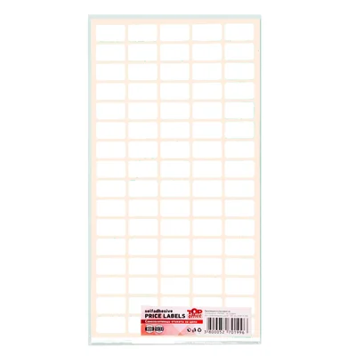 Top Office Self-Adhesive Price Labels, 12 x 22 mm, white, 800 pieces