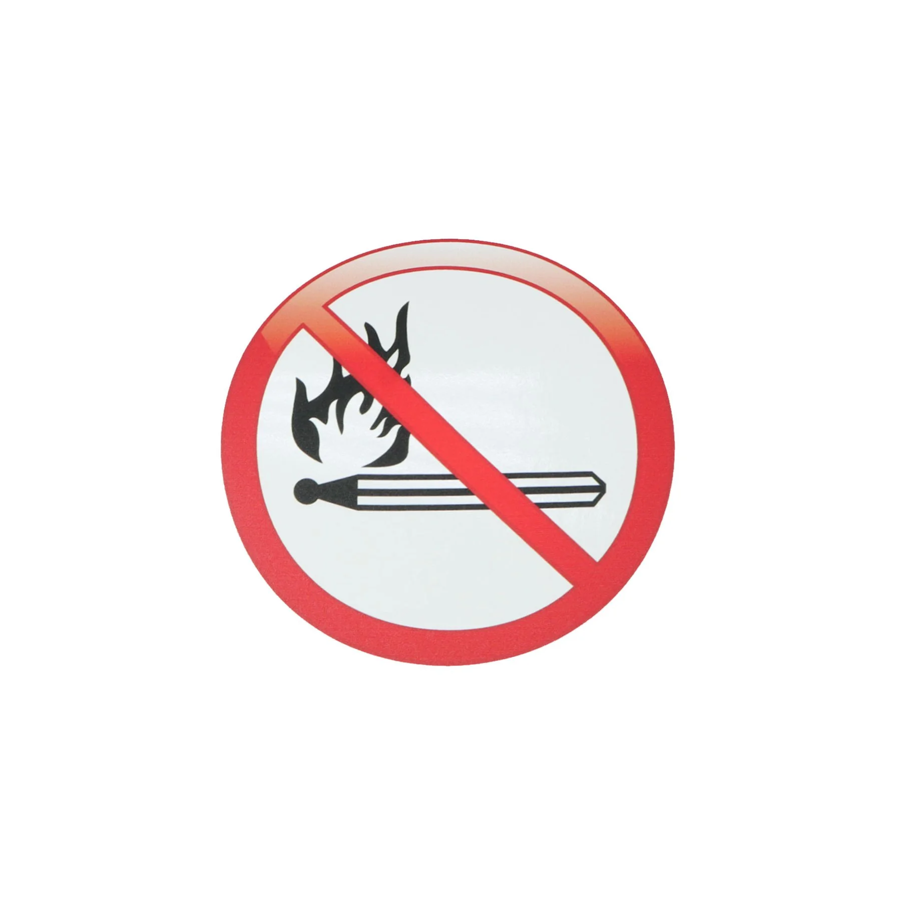Office 1 Pictogram Label “No Open Fire”, 111 x 111 mm