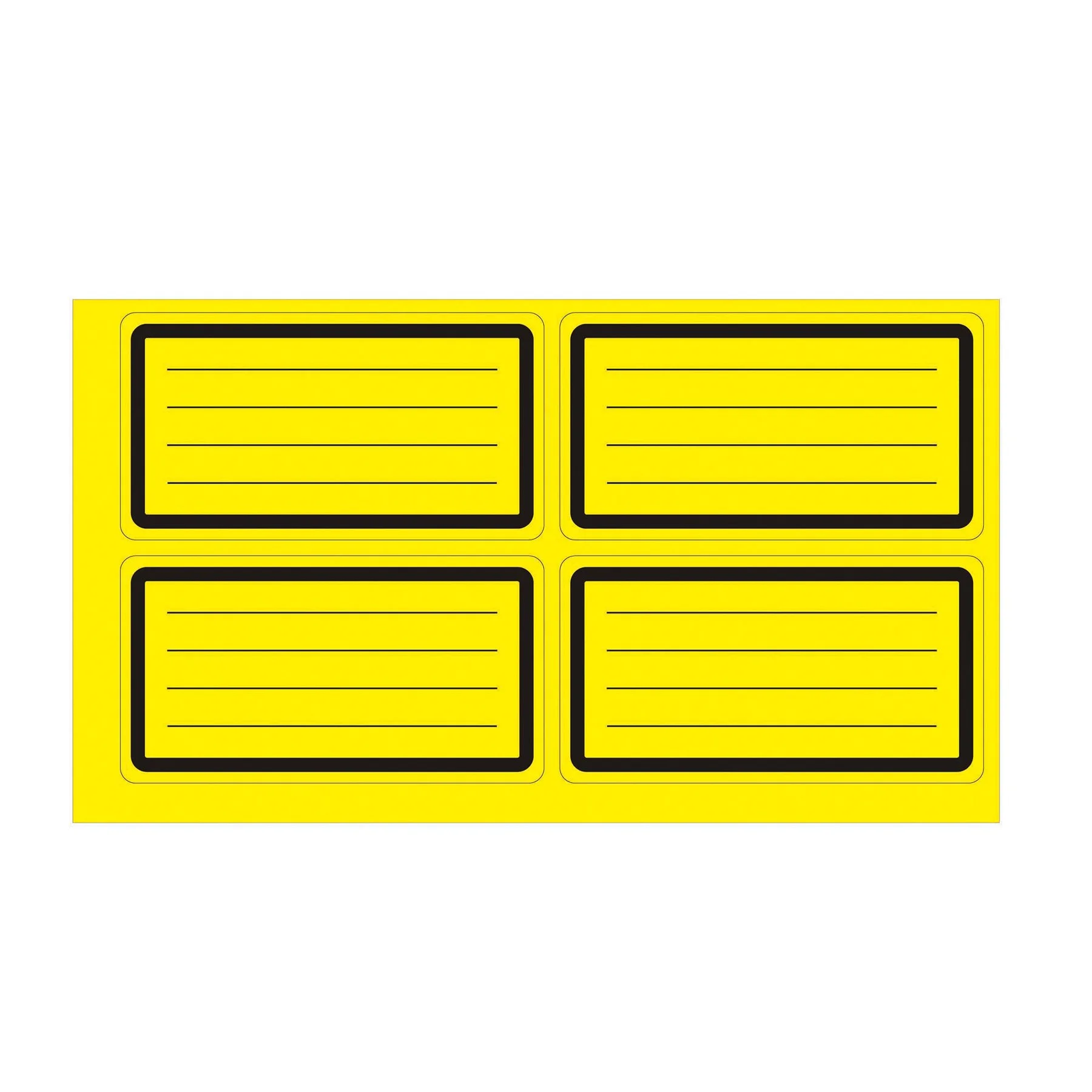 Top Office Self-Adhesive Labels, school, yellow, 40 pieces