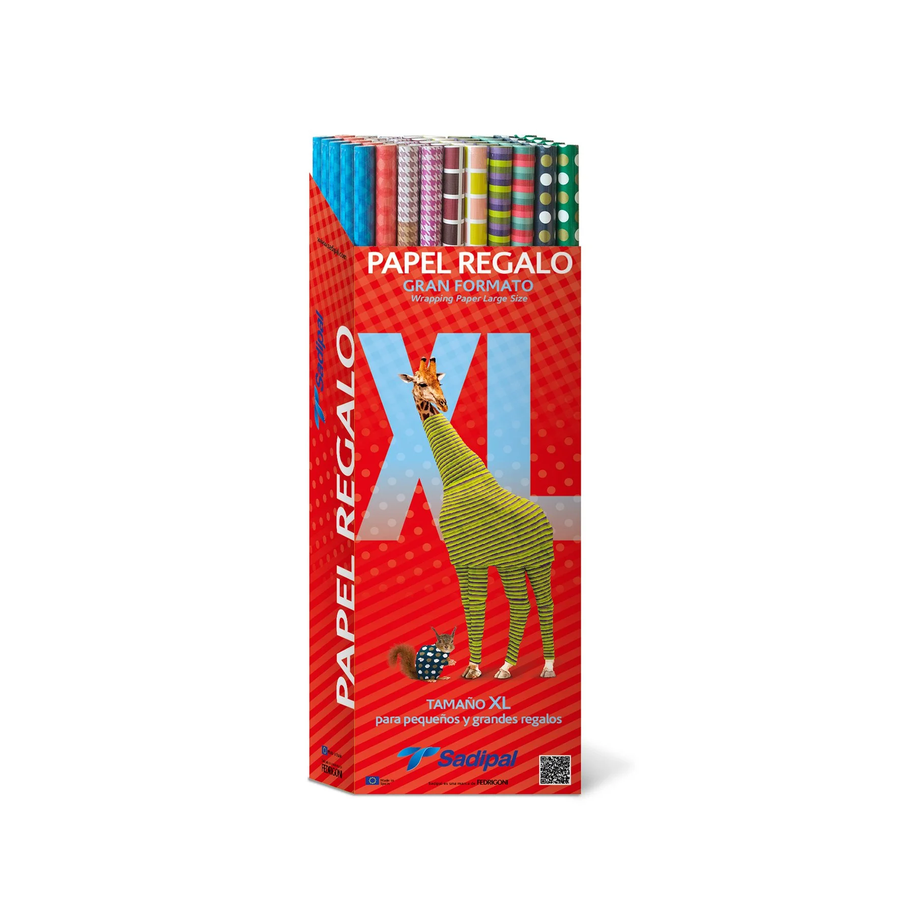 Fabriano Wrapping Paper Ribbed Craft XL, 50 g/m2, 1 x 2 m, assorted