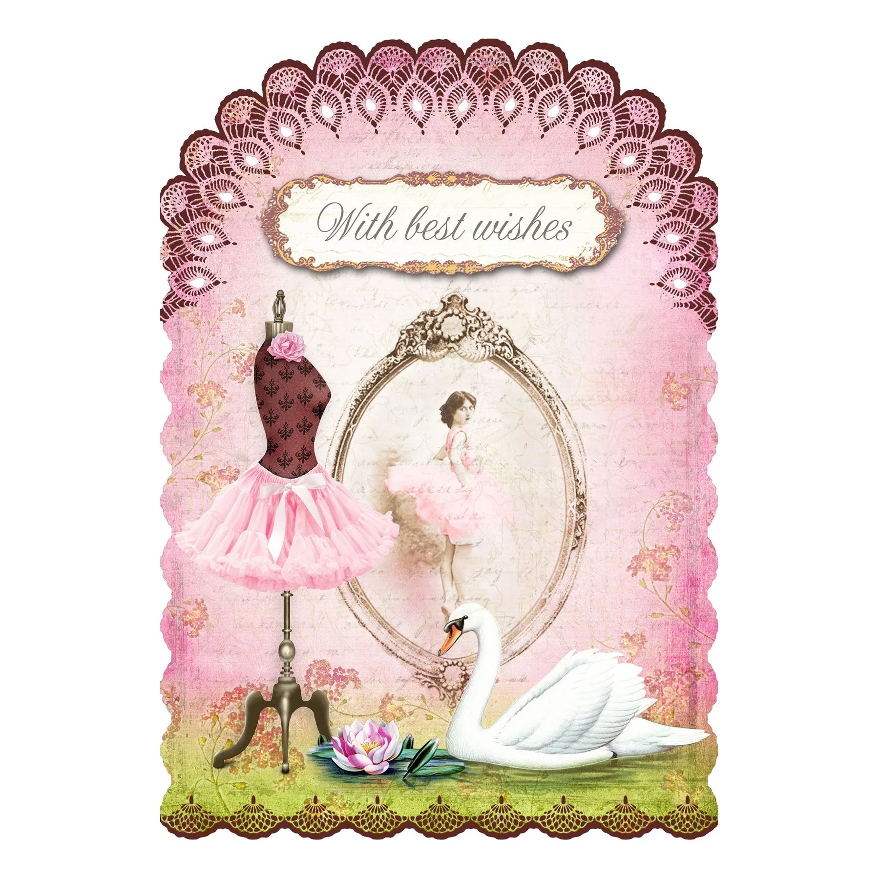 Gespaensterwald Card Romantique, With Best Wishes