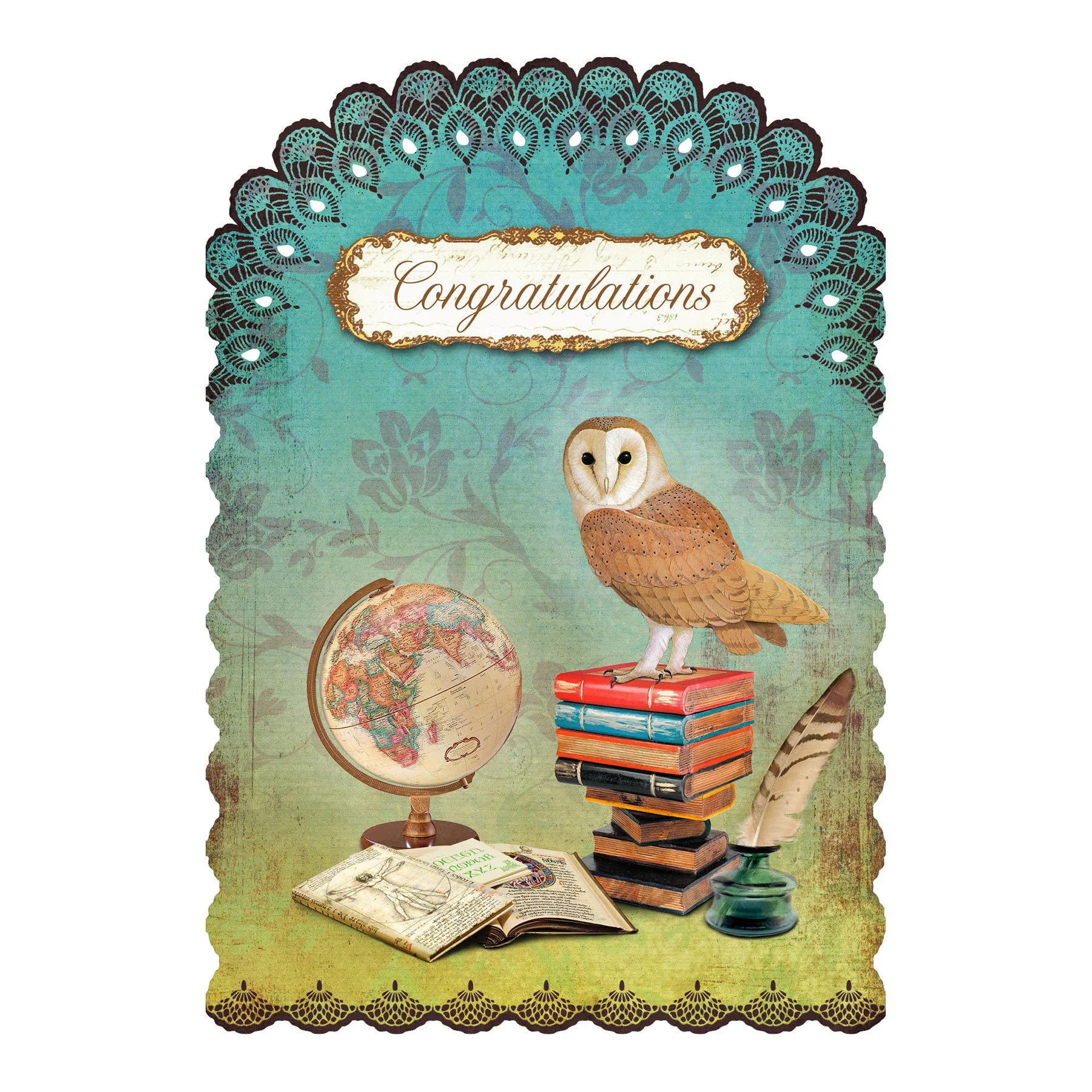 Gespaensterwald Card Romantique, Congratulations, owl