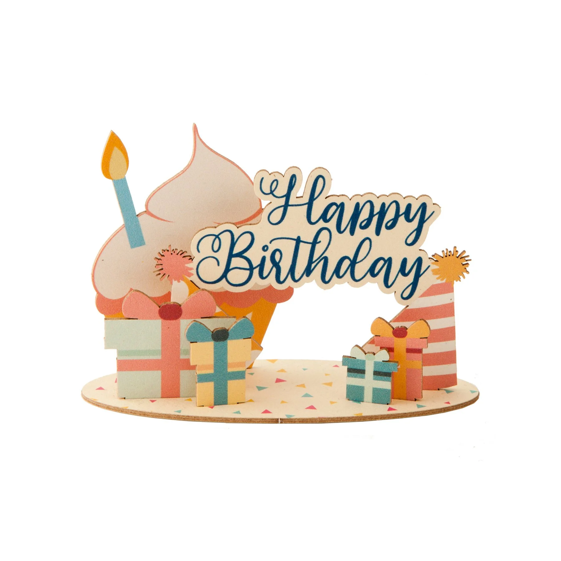Gespaensterwald 3D card, Happy Birthday gifts, wooden