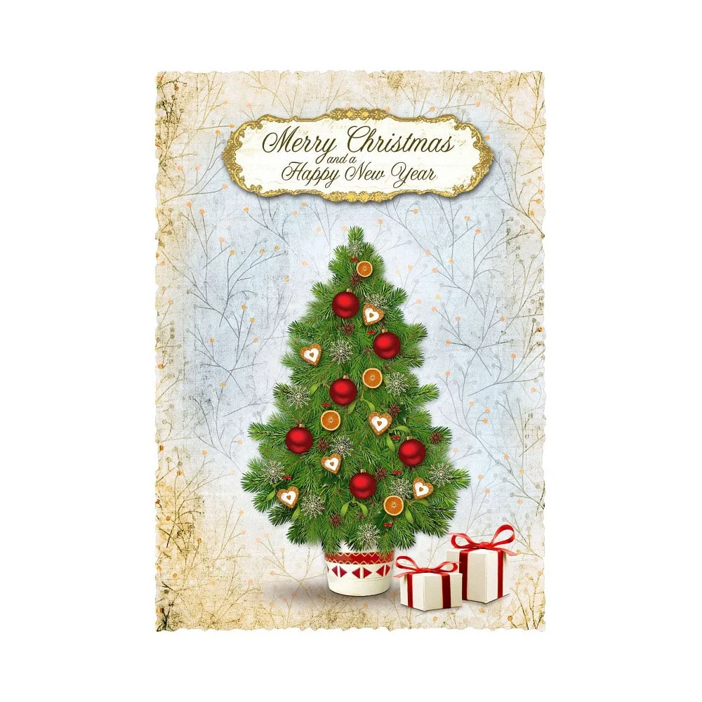 Gespaensterwald Card Merry Christmas and Happy New Year
