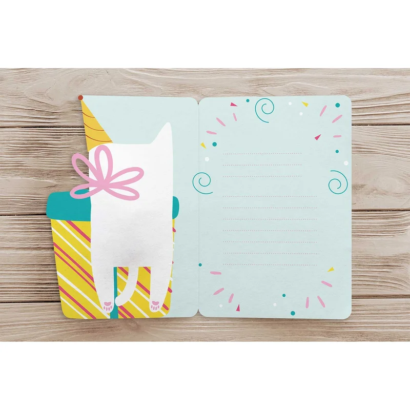 Gespaensterwald Card Fun-Cut, Birthday Cat