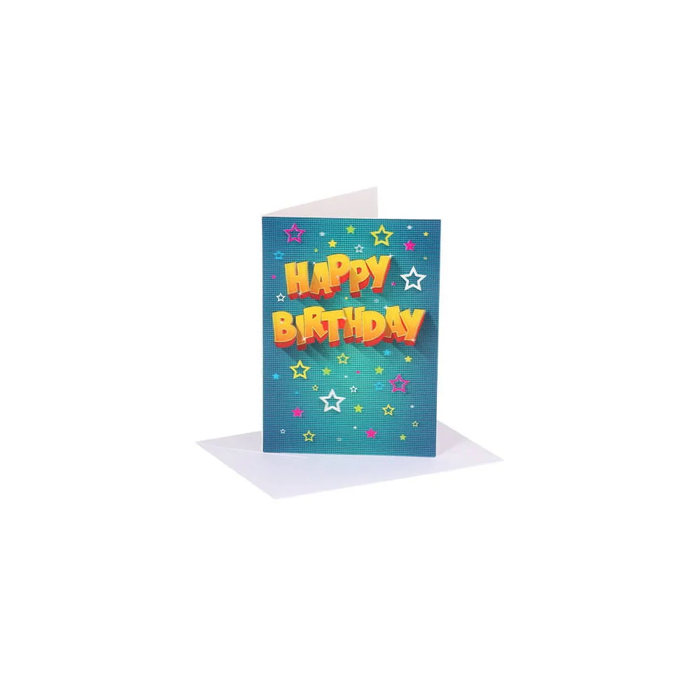 Festa Greeting Card, Happy Birthday, assorted, 1 pc