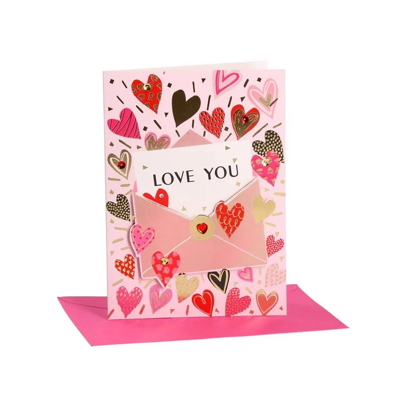 Festa Greeting Card, Love, assorted, 1 pc