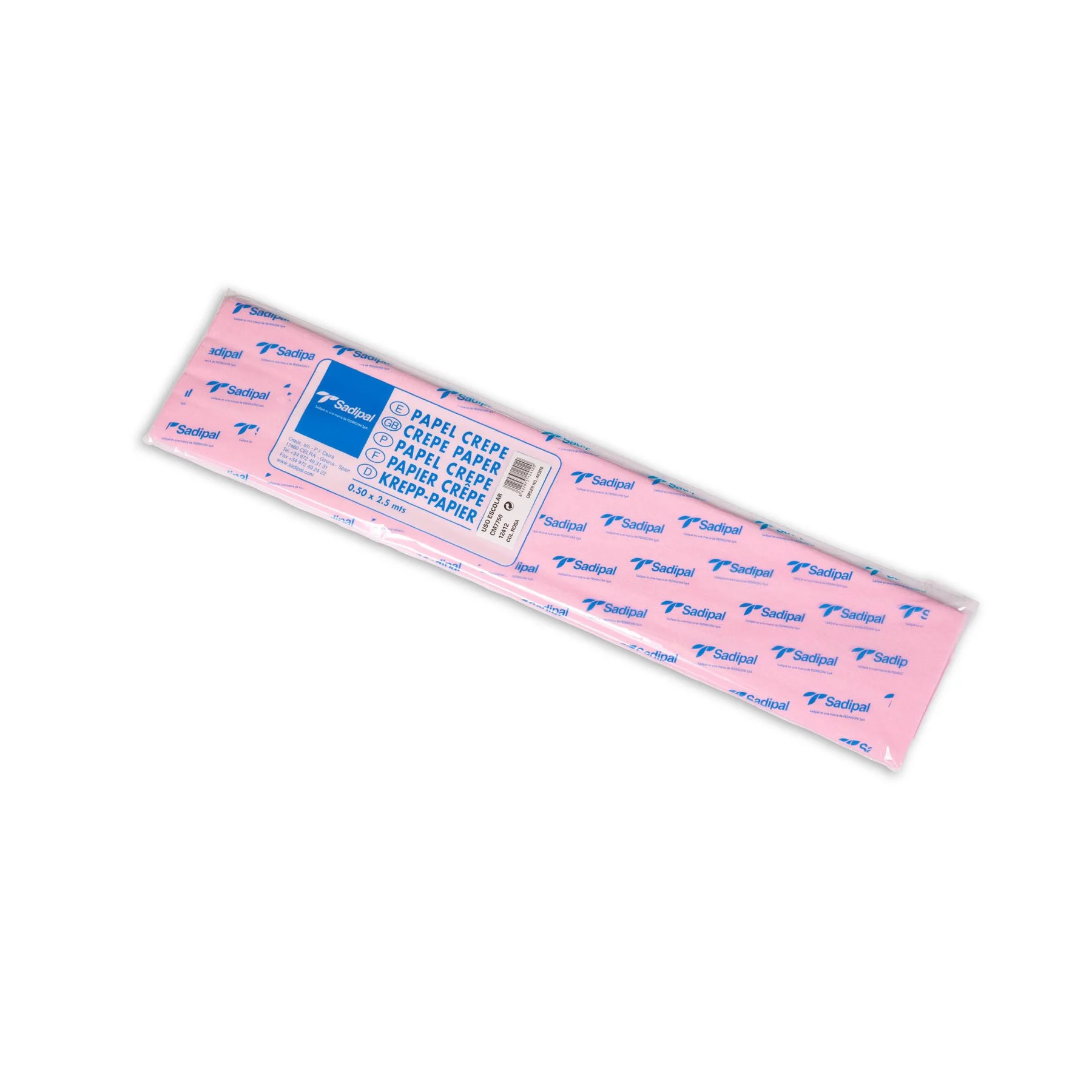 Fabriano Crepe paper, 40 g/m2, 0.50 x 2.5 m, dusty pink