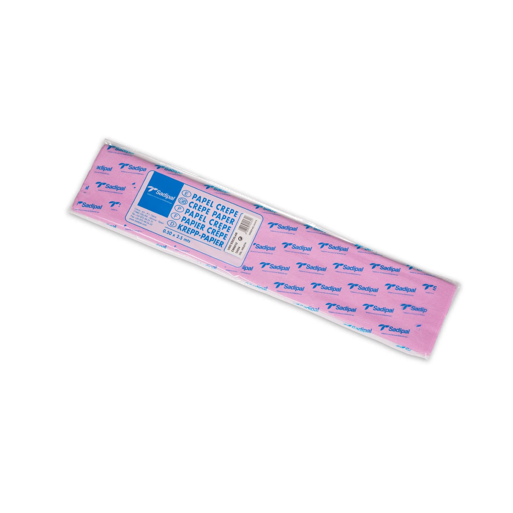 Fabriano Crepe paper, 40 g/m2, 0.50 x 2.5 m, violet