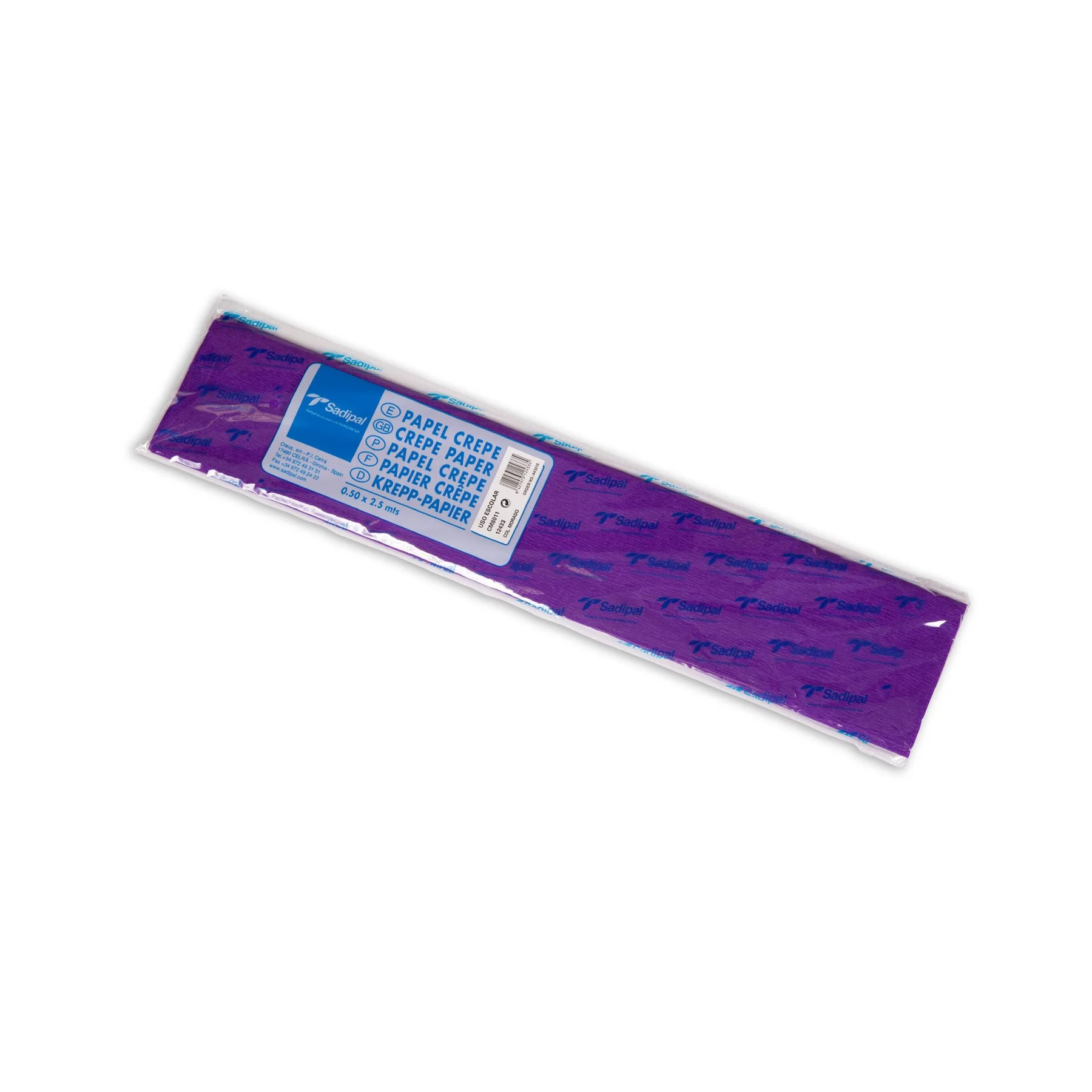 Fabriano Crepe Paper, 40 g/m2, 0.50 x 2.5 m, dark purple