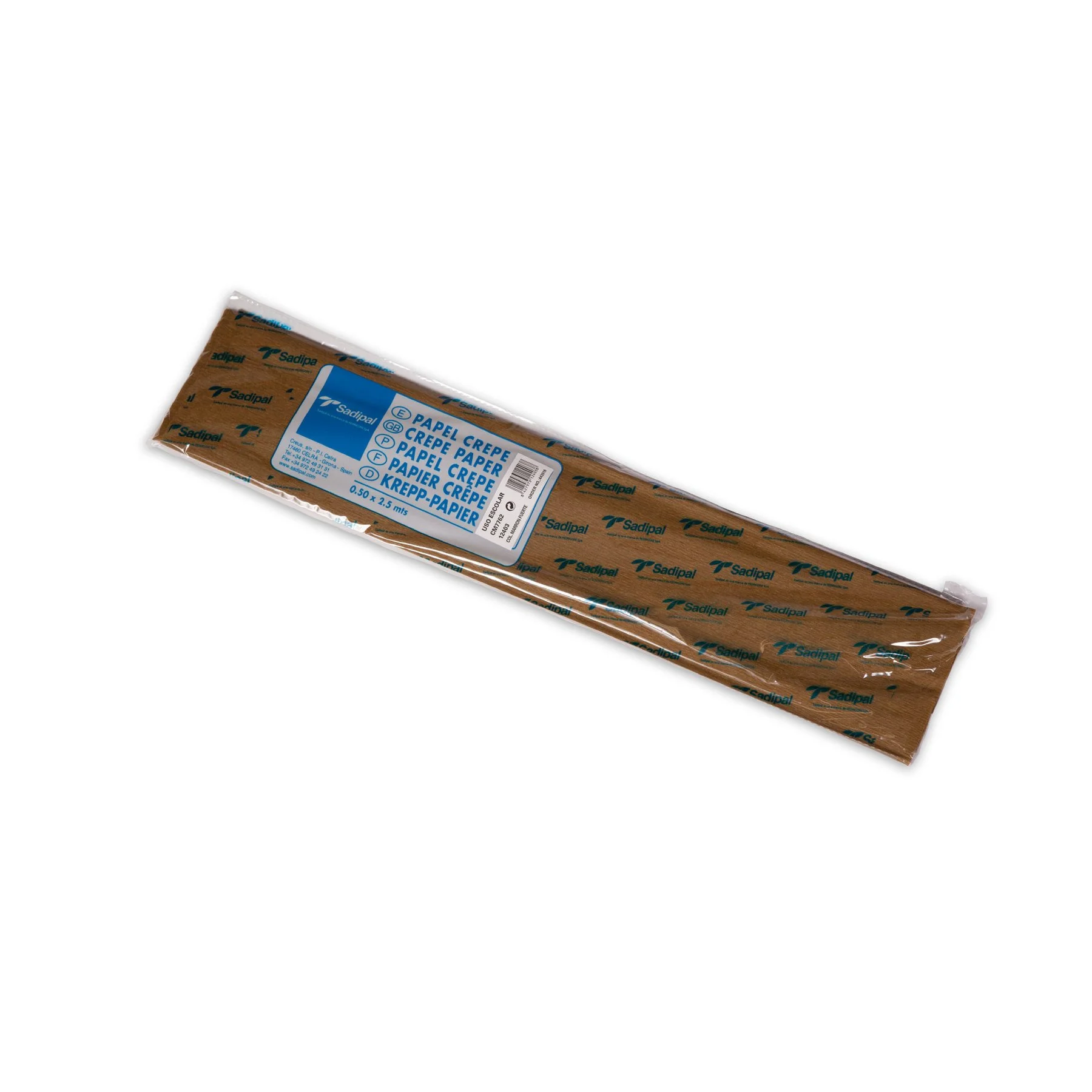 Fabriano Crepe Paper, 40 g/m2, 0.50 x 2.5 m, brown