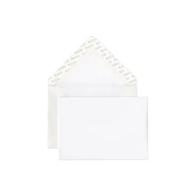 Elco Envelope with watermark, C6, 114 x 162 mm, 100 g, triangular flap with self-adhesive strip, white, 25 pcs