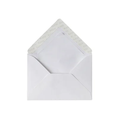 Elco Envelope with watermark, C6, 114 x 162 mm, 100 g, triangular flap with self-adhesive strip, white, 25 pcs